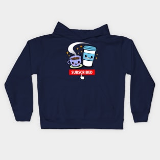 Cute Kawaii Funny Coffee Meme Gift For Coffee Lovers Kids Hoodie